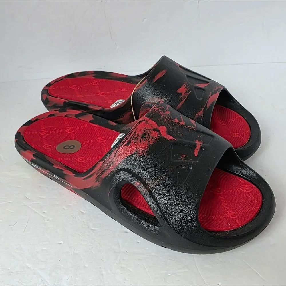 Adidas Adicane Patrick Mahomes Slide Sandals Red Black Size 8 New